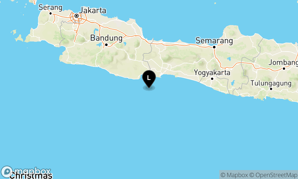 48 km Tenggara KAB-PANGANDARAN-JABAR