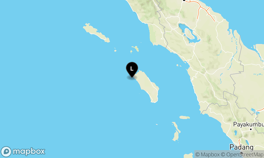 Pusat gempa berada di laut 31 km baratdaya Nias Utara