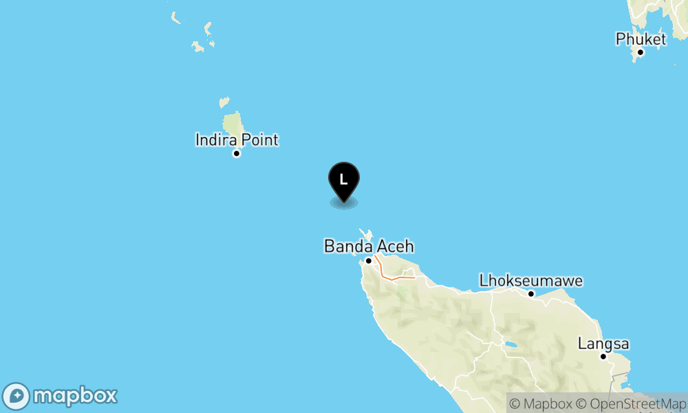 42 km BaratLaut KOTA-SABANG-ACEH