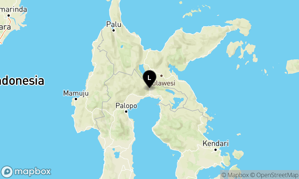 Pusat gempa berada di darat 44 km Barat Laut Luwu Timur