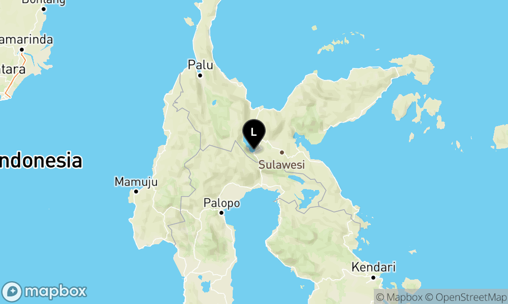 Pusat gempa berada di darat 75 km BaratDaya POSO