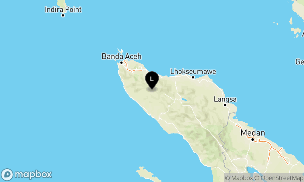 Pusat gempa berada di darat 26 Km Barat Daya Pidie Jaya