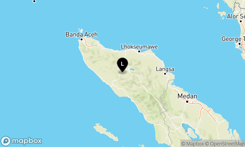 Pusat gempa berada di darat 29 km Barat Daya Takengon, Aceh Tengah