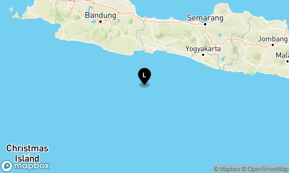 Pusat gempa berada di laut 105 km Barat Daya Cilacap