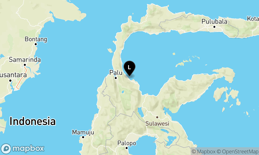 Peta Gempa 44 km TimurLaut PALU-SULTENG