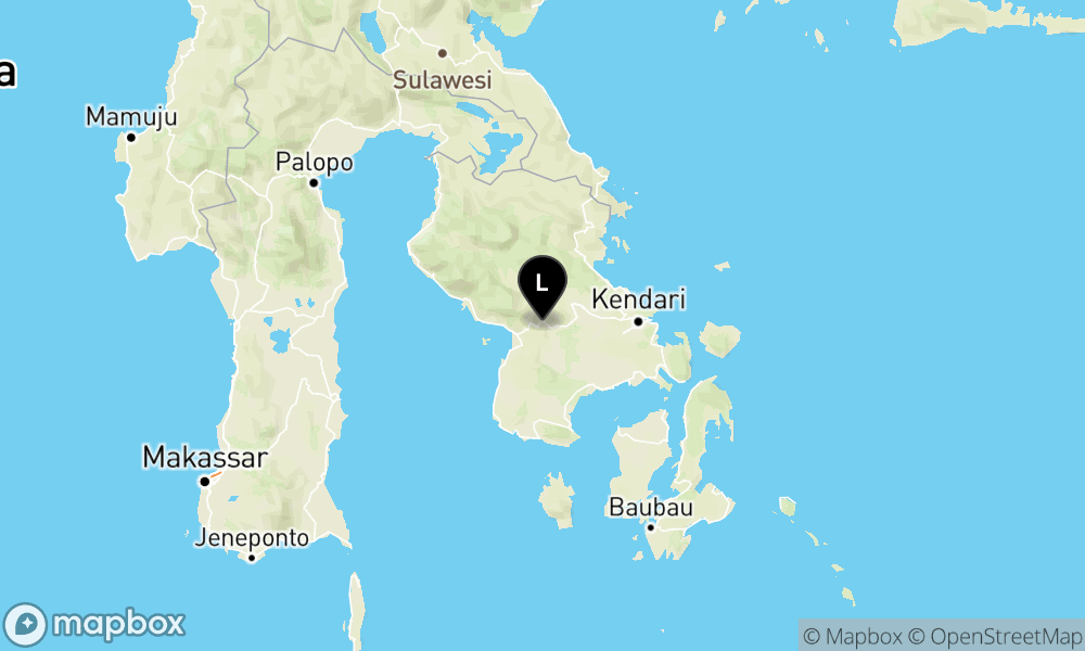 Pusat gempa berada di darat 10 km barat daya Kolaka Timur