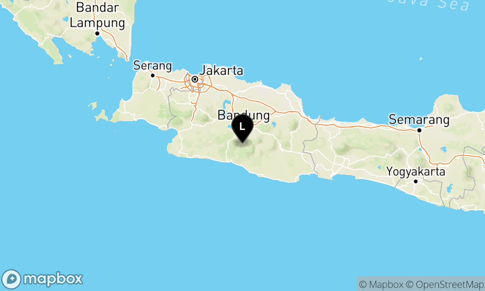 Pusat gempa berada di darat 24 km Tenggara Kab. Bandung
