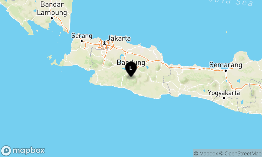 Pusat gempa berada di darat 23 km Tenggara Kab. Bandung