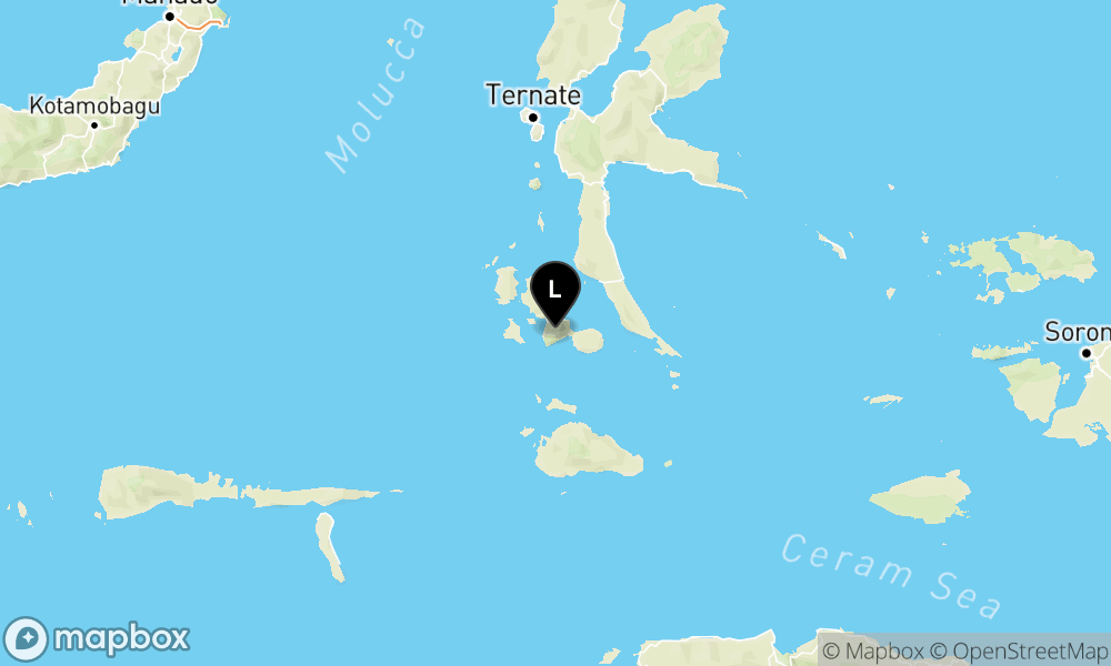 Peta Gempa Pusat gempa berada didarat 10 Km Tenggara Labuha