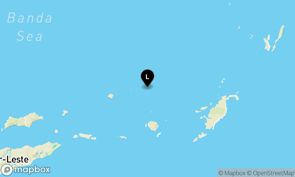 Peta Gempa 223 km BaratLaut TANIMBAR
