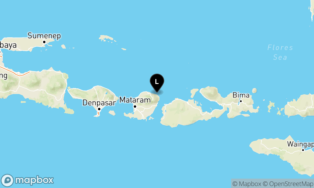 Peta Gempa Pusat gempa berada di laut 34 km barat laut PulauPanjang