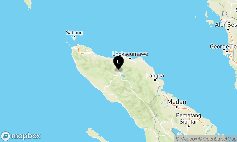Peta Gempa Pusat gempa berada di darat 10 km barat Kabupaten Bener Meriah