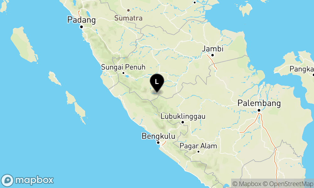 Peta Gempa Pusat gempa berada didarat 53 km Tenggara MERANGIN