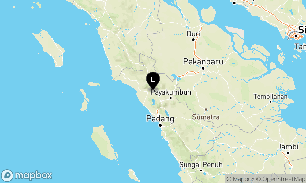 Peta Gempa Pusat gempa berada di darat 7 km barat daya Bonjol Pasaman