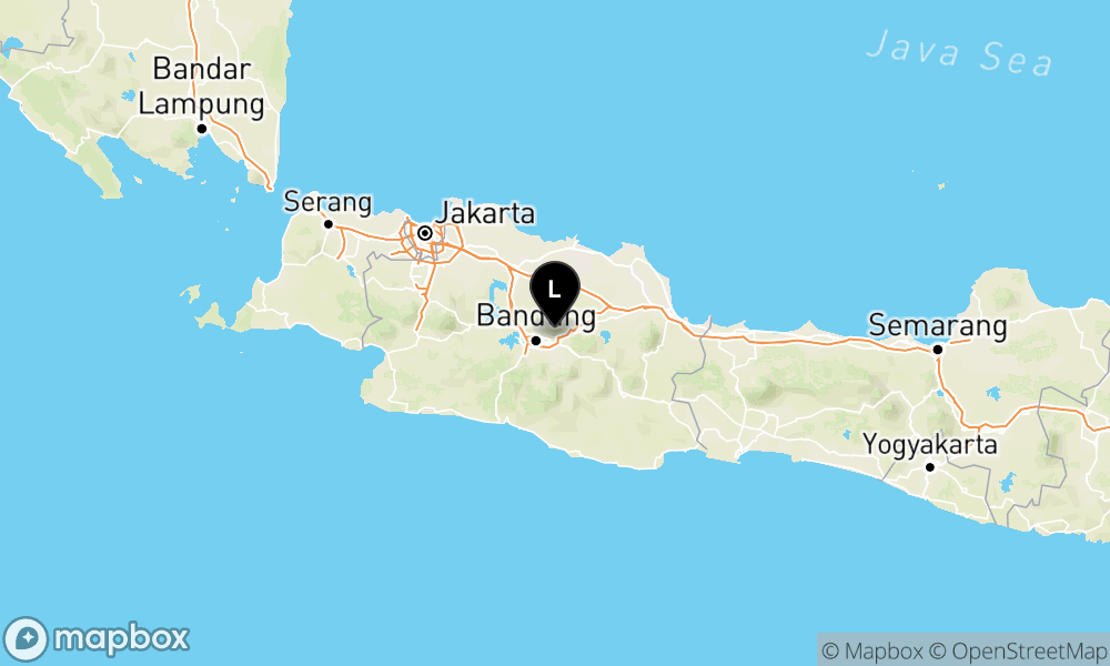 Peta Gempa Pusat gempa berada di 20 km Timur Kota Cimahi