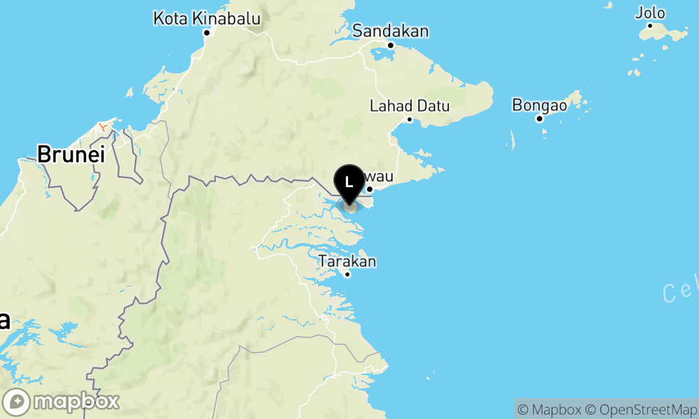 Peta Gempa Pusat gempa berada di darat 74 km Utara Tarakan