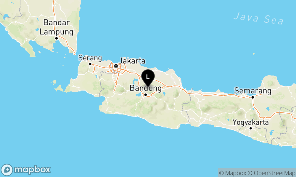 Peta Gempa Pusat gempa berada di darat 23 km barat daya Subang