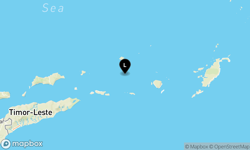 Peta Gempa 116 km TimurLaut MALUKUBRTDAYA