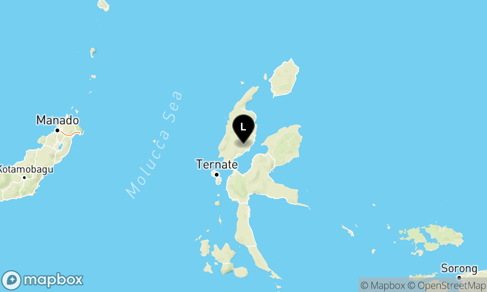 Peta Gempa 27 km Tenggara HALMAHERABARAT-MALUT