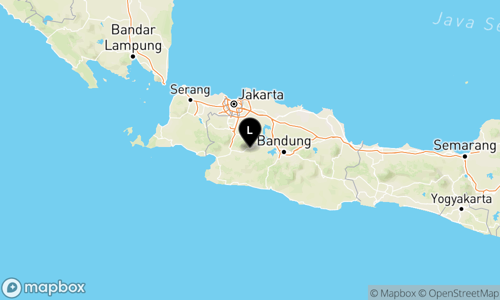 Peta Gempa Pusat gempa berada di darat 10 km baratdaya Kab Cianjur