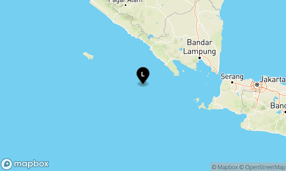 Peta Gempa Pusat gempa berada di laut 114 km BaratDaya Pesisir Barat