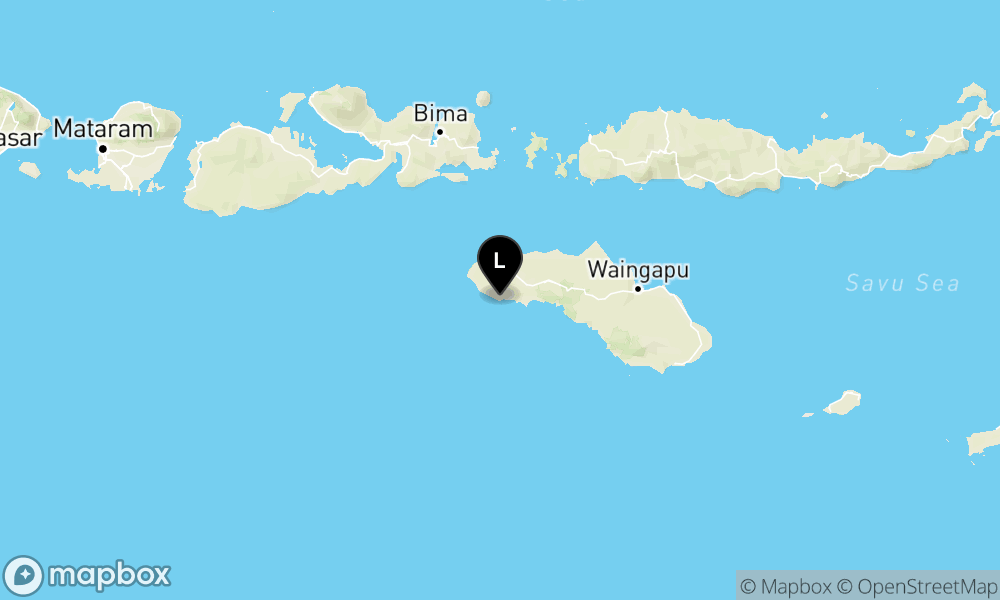 Peta Gempa Pusat gempa berada di darat 21 km Barat Wanokaka