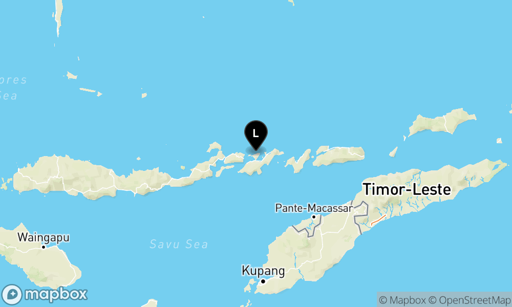 Peta Gempa Pusat gempa berada di darat 25 km utara Lembata