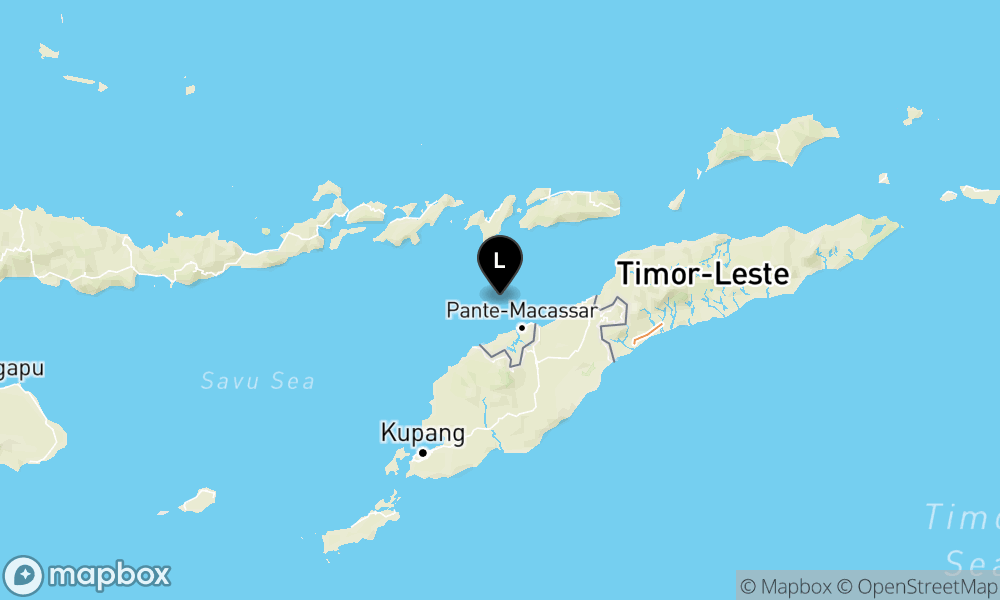 Peta Gempa Pusat gempa berada di laut 67 Km barat laut Timor Tengah Utara