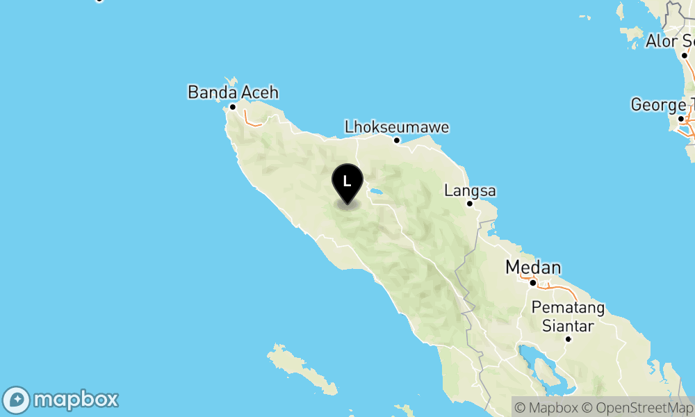Pusat gempa berada di darat 35 km BaratDaya Takengon-Aceh Tengah
