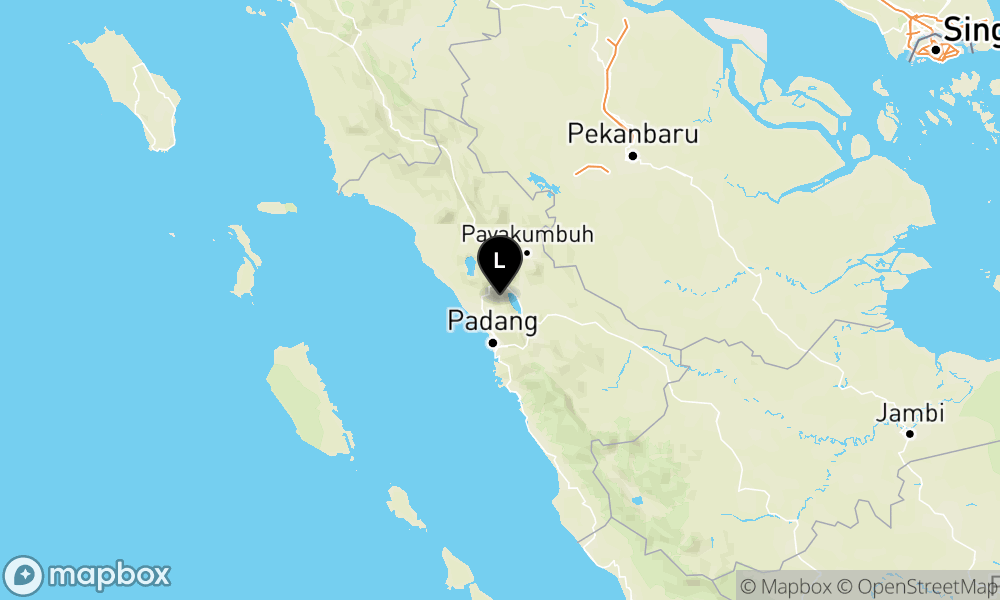 Pusat gempa berada di darat 14 km Tenggara Padang Panjang