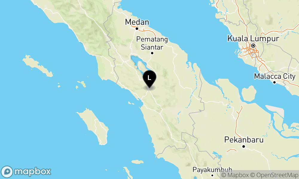 Pusat gempa berada di darat 4 km tenggara Tapanuli Utara