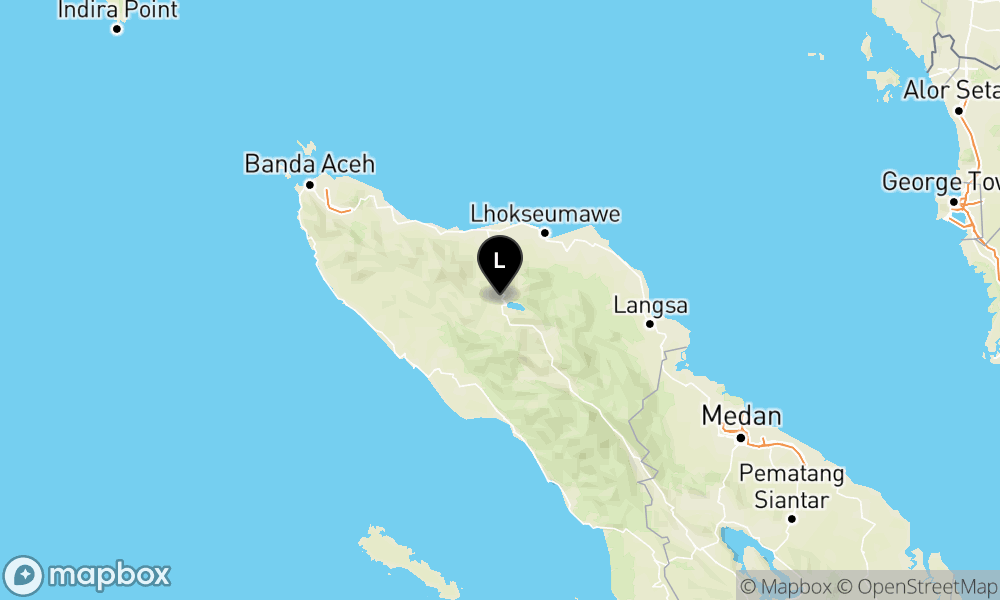 Pusat gempa berada di darat 6 km barat laut Takengon-Aceh Tengah