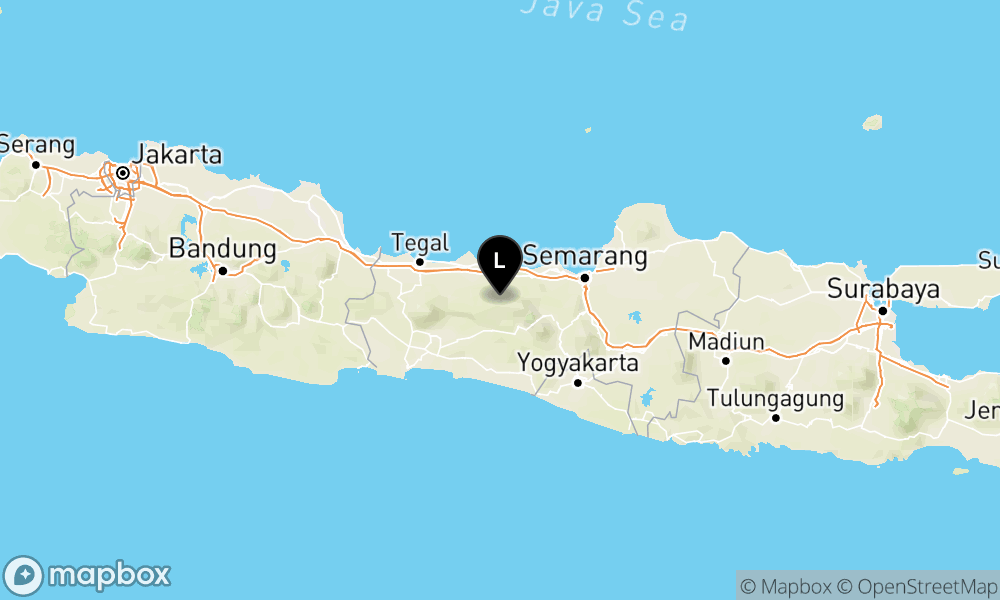 Pusat gempa berada di darat 24 km tenggara kab. Pekalongan