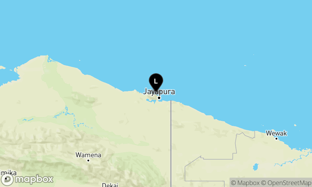 Pusat gempa berada di darat 15 km BaratLaut Kota Jayapura