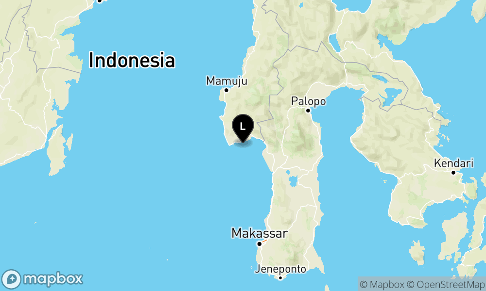 Pusat gempa berada di laut 24 Km Tenggara Polewalimandar